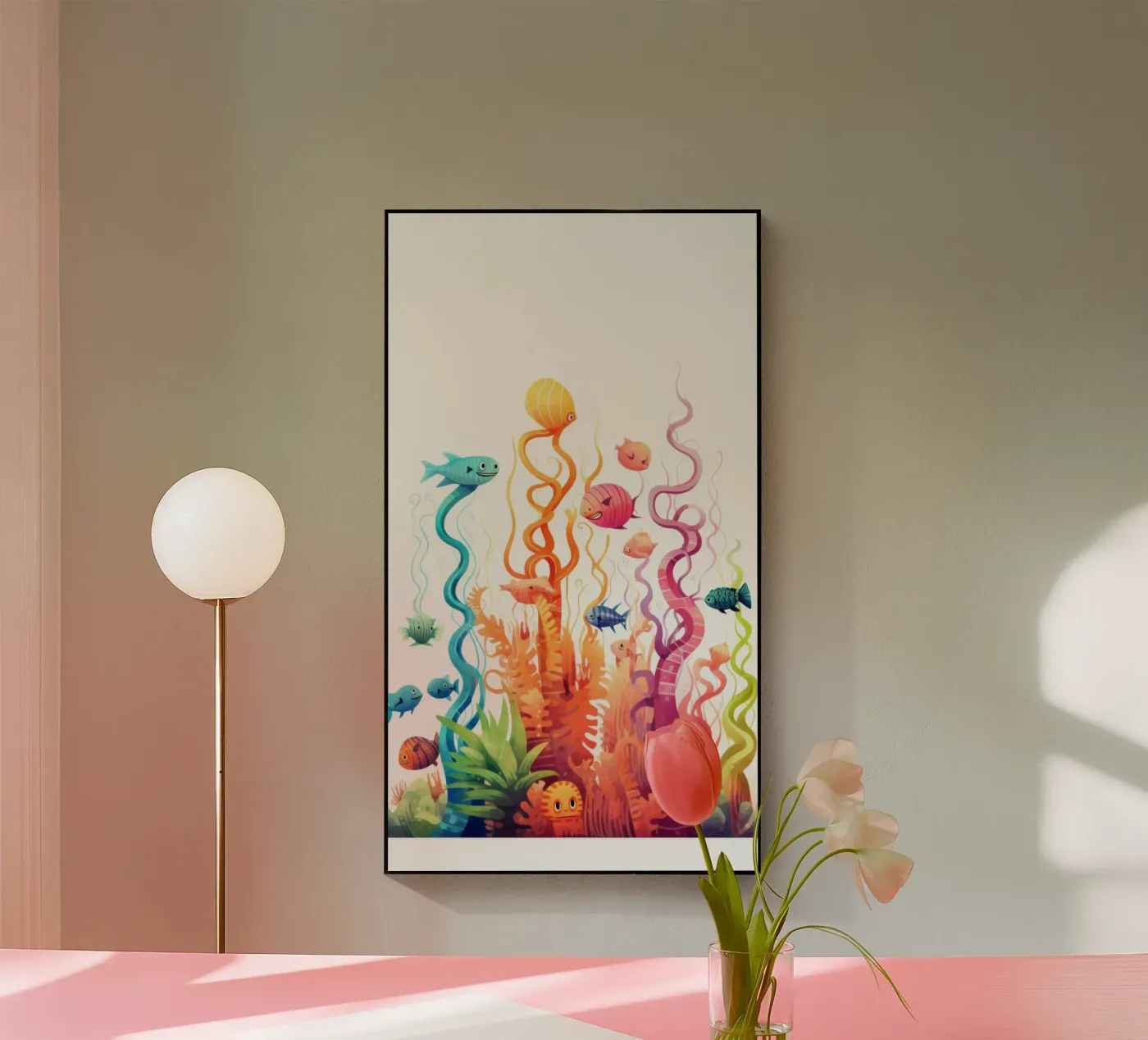 Lustige Tiere Acryl-Glas von Art Digital Visuel