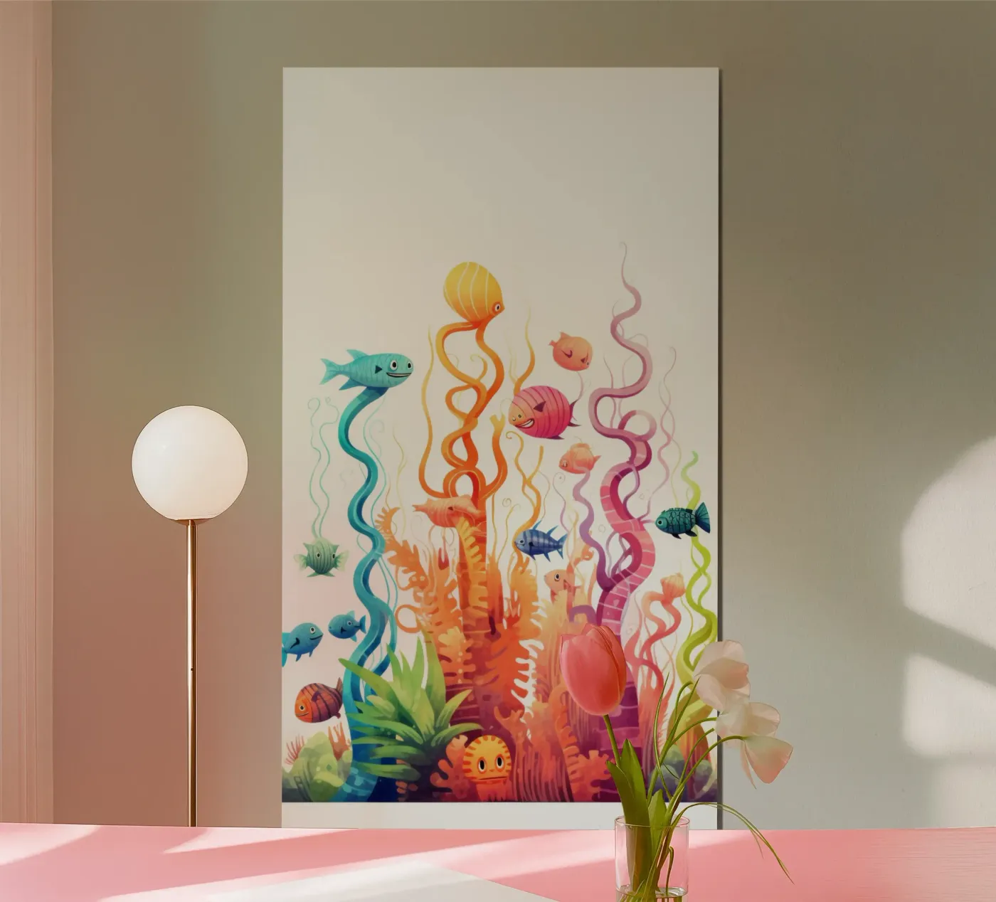 Leuke dieren poster van Art Digital Visuel