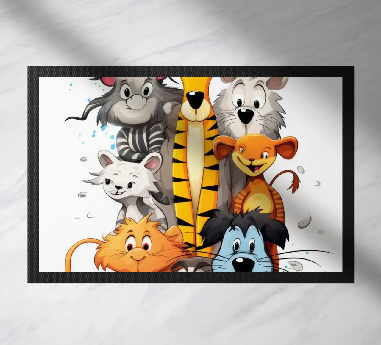 Fun animals doormat by Art Digital Visuel