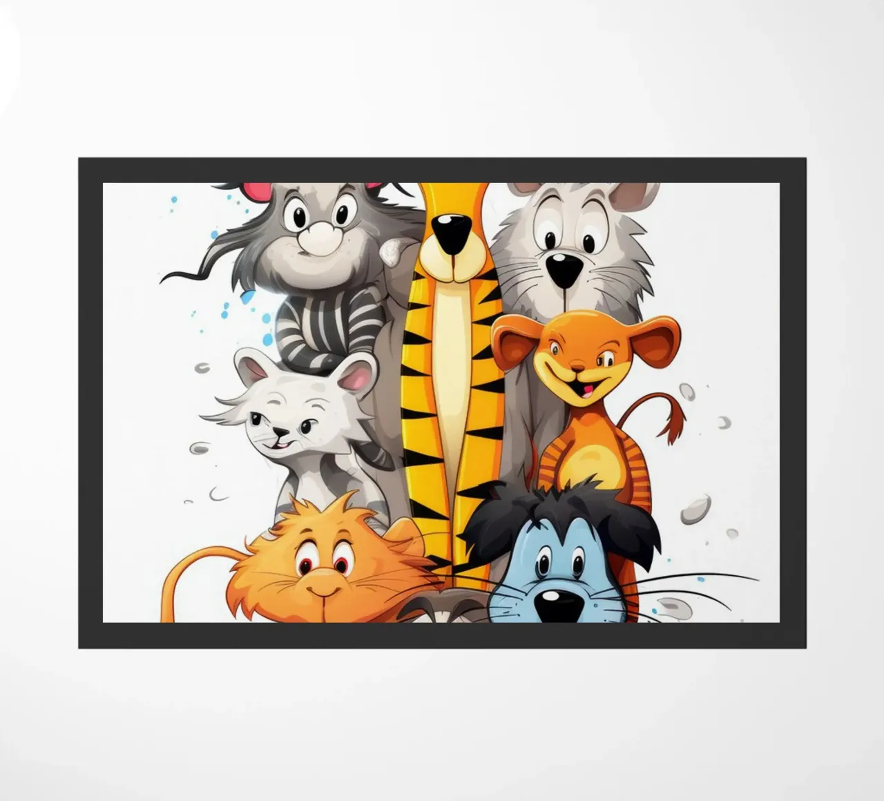 Fun animals doormat by Art Digital Visuel