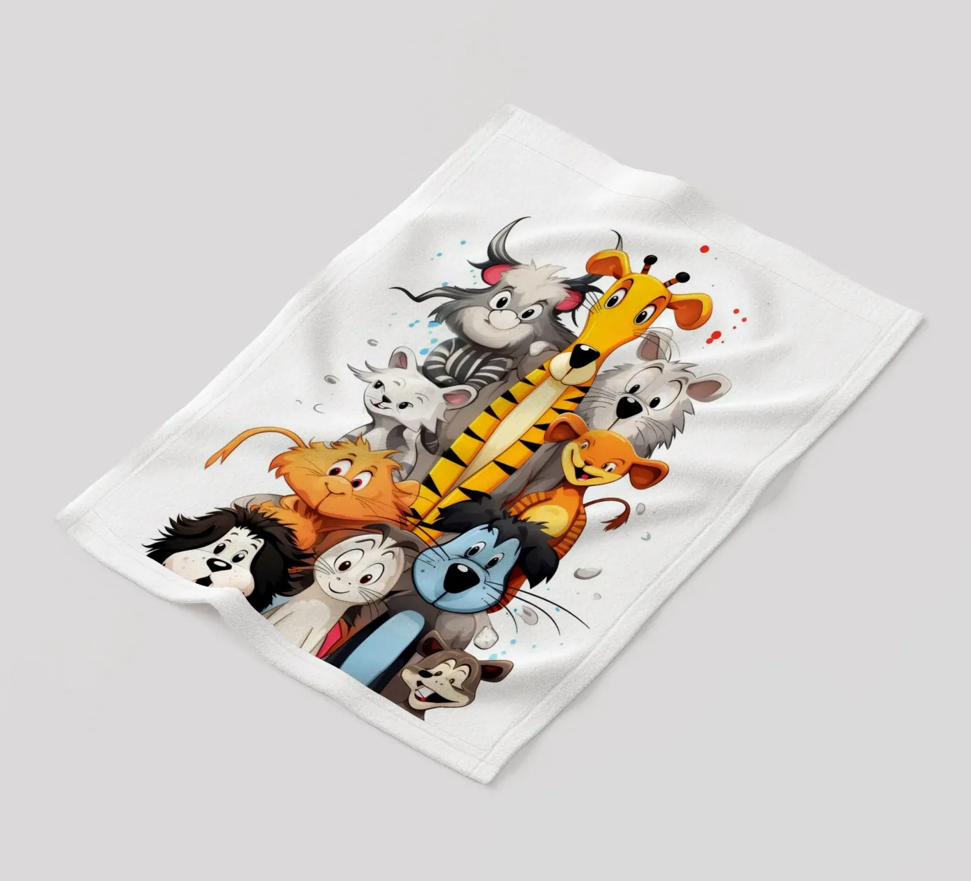 Fun animals fleece blanket by Art Digital Visuel