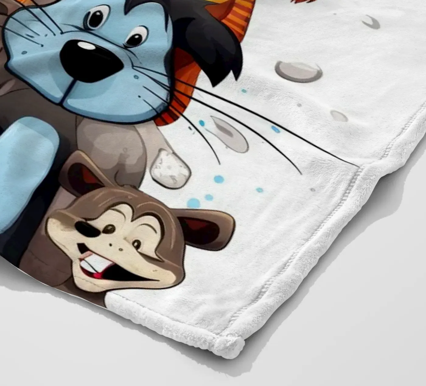 Fun animals fleece blanket by Art Digital Visuel
