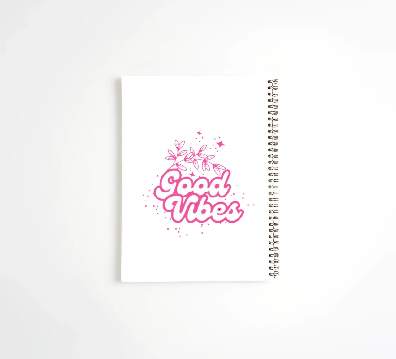 Good Vibes Motivational Quotes spiral notebook by Dreamer10