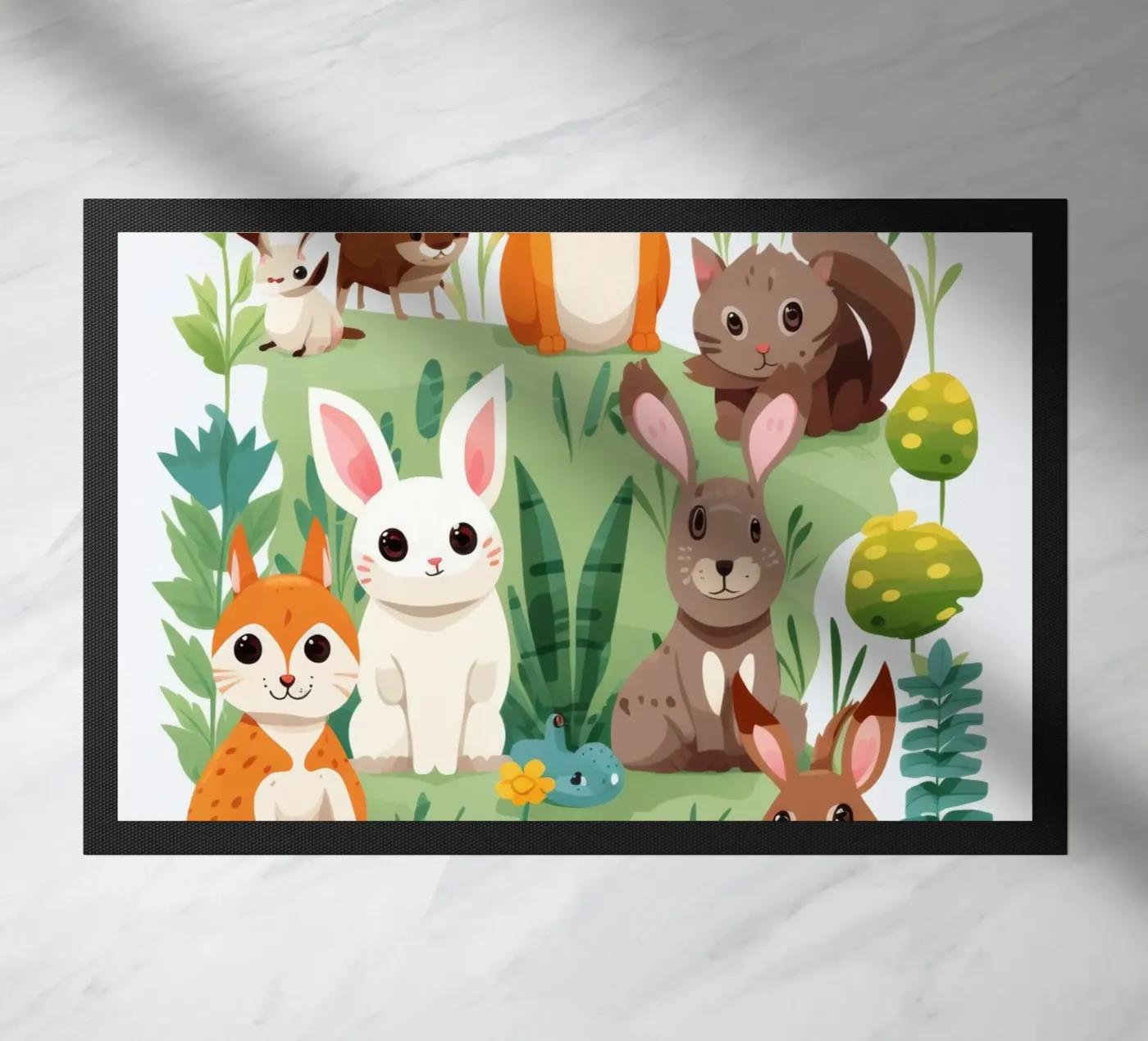 Leuke dieren deurmat van Art Digital Visuel