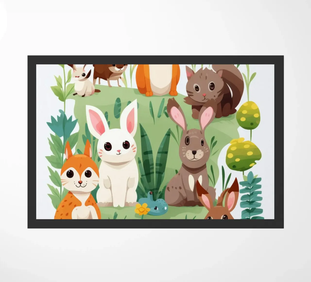 Fun animals doormat by Art Digital Visuel