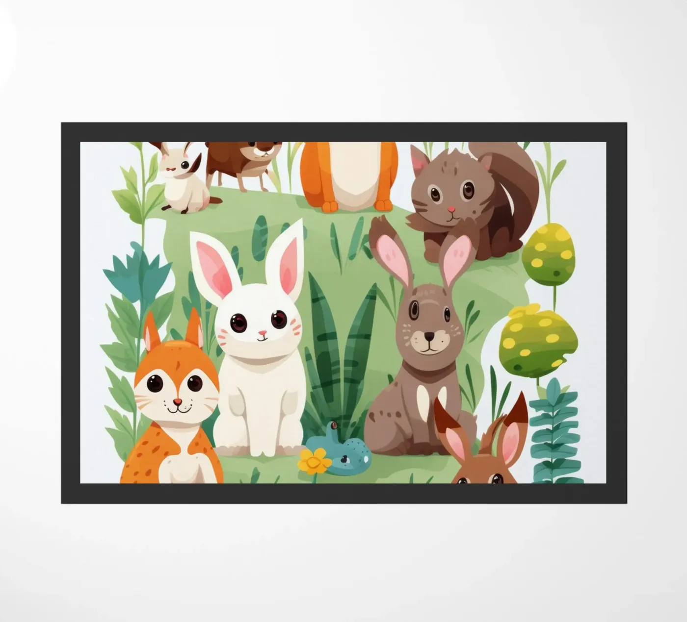 Leuke dieren deurmat van Art Digital Visuel