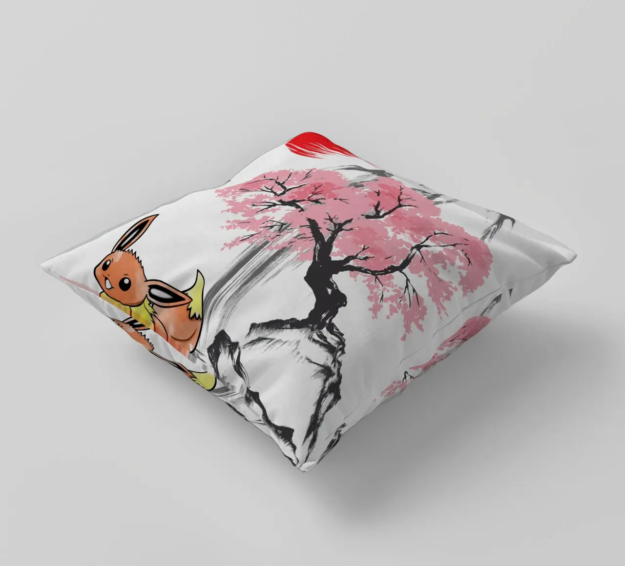 Eevee decorative cushion by Neonartstudio