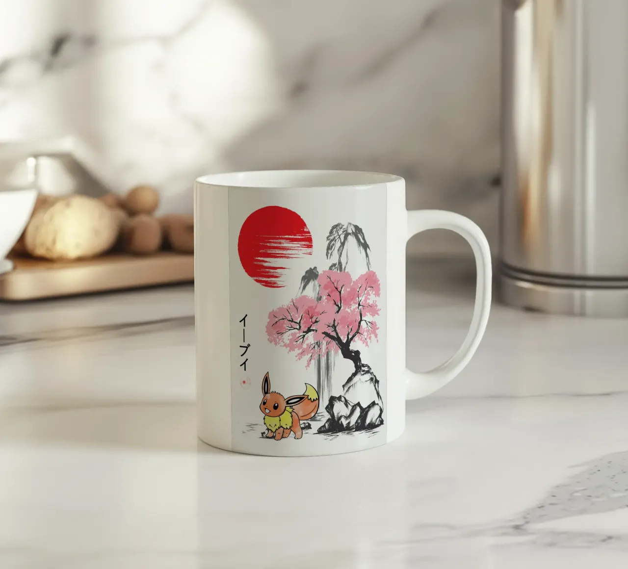 Eevee tazza in ceramica da Neonartstudio