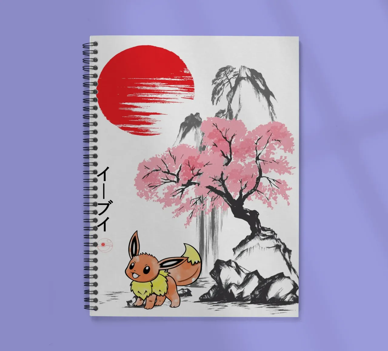 Eevee spiral notebook by Neonartstudio