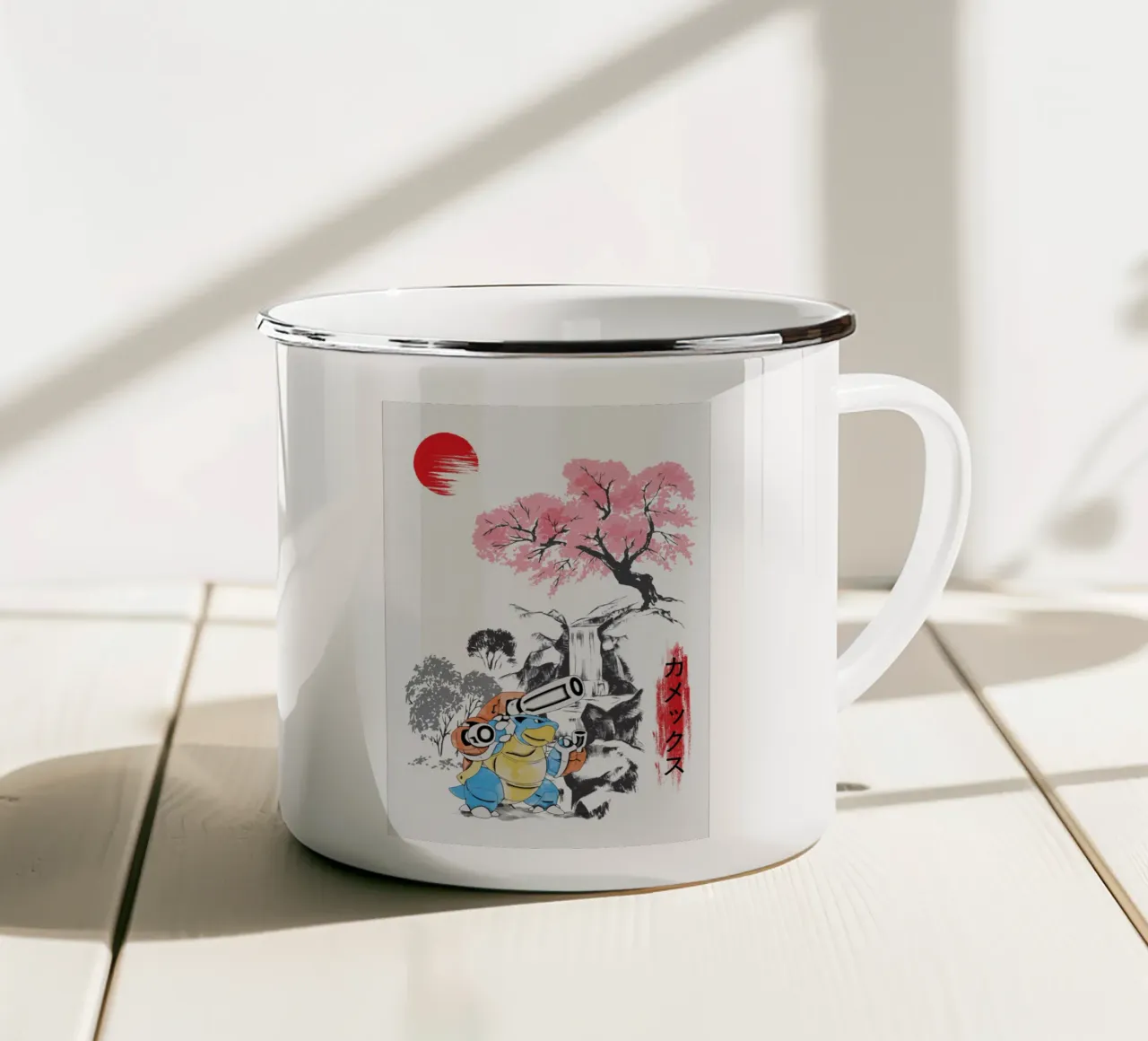 Mega Blastoise tazza in smalto da Neonartstudio