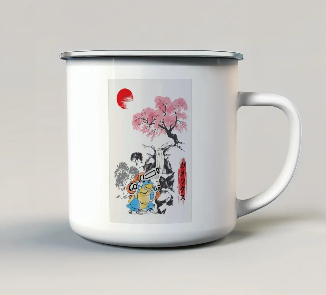 Mega Blastoise tazza in smalto da Neonartstudio