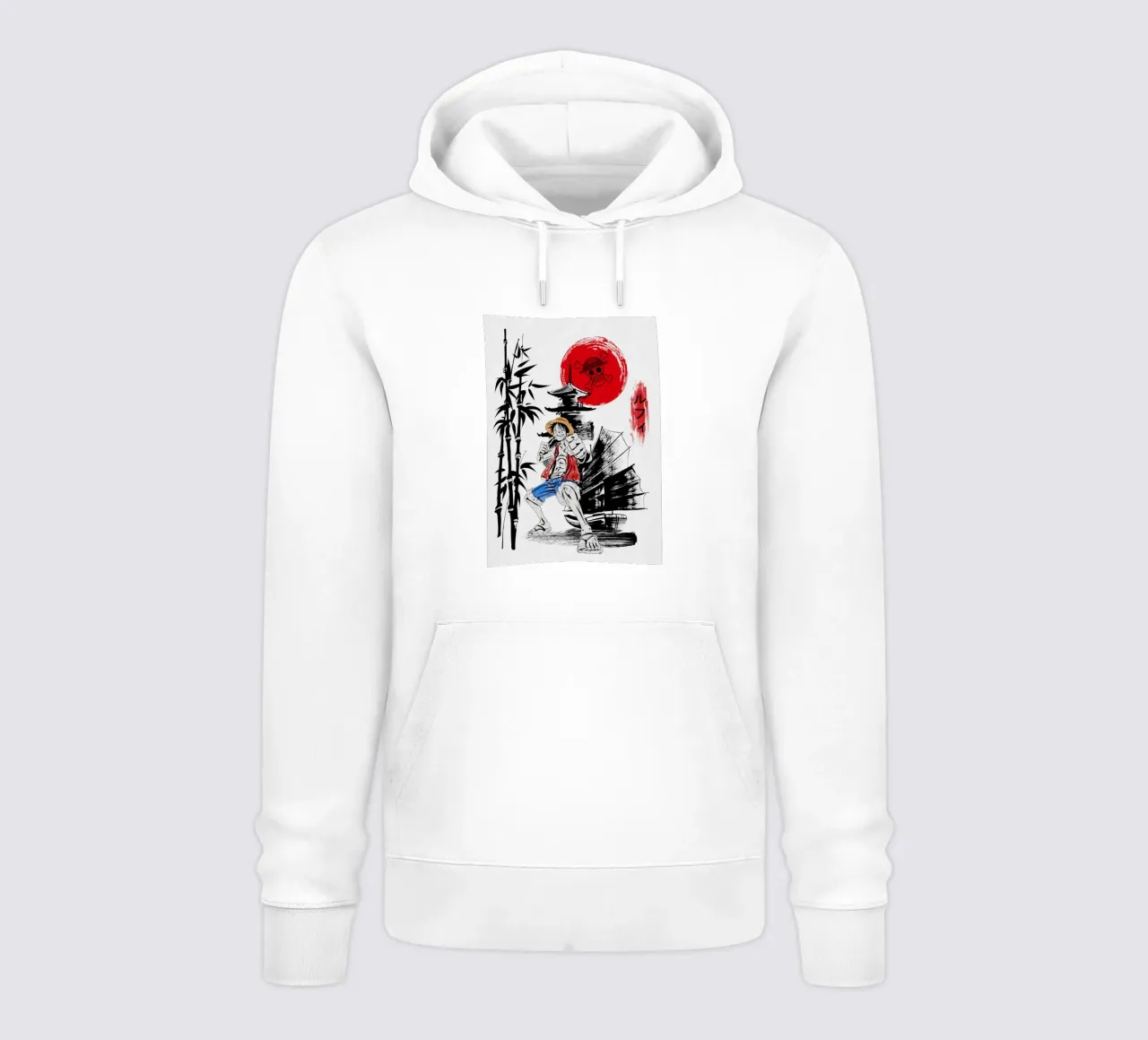 Monkey D Luffy felpa con cappuccio da Neonartstudio