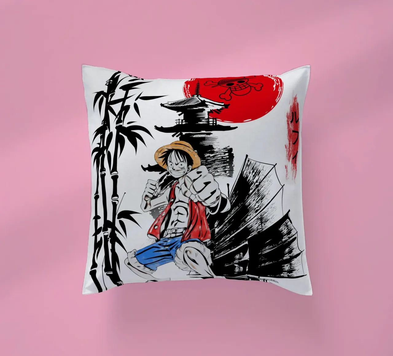 Monkey D Luffy cuscino da Neonartstudio