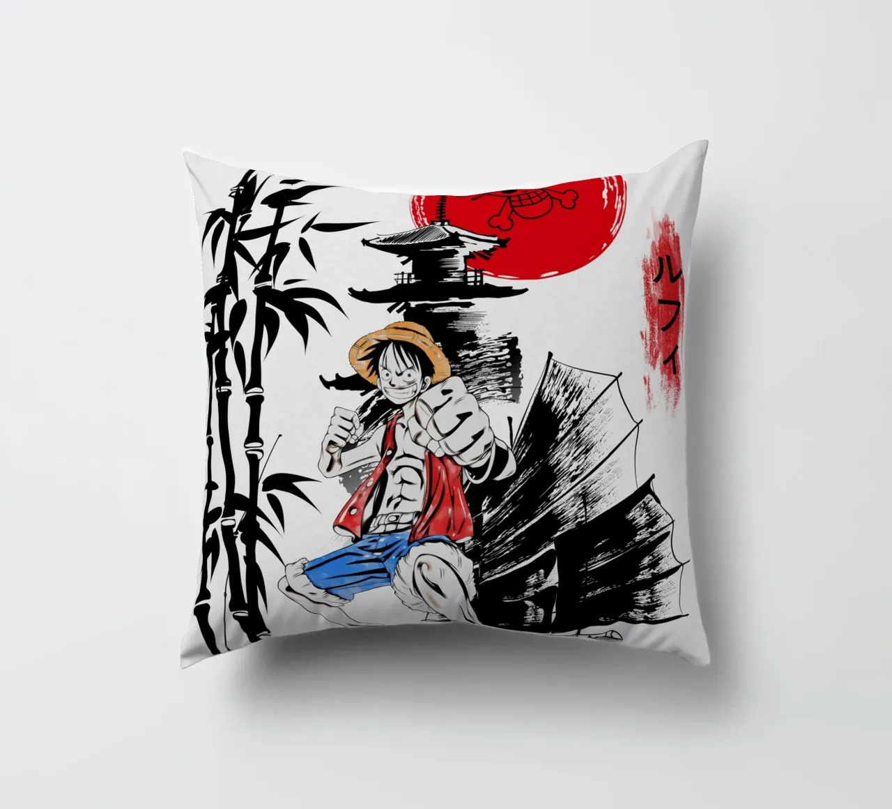 Monkey D Luffy cuscino da Neonartstudio