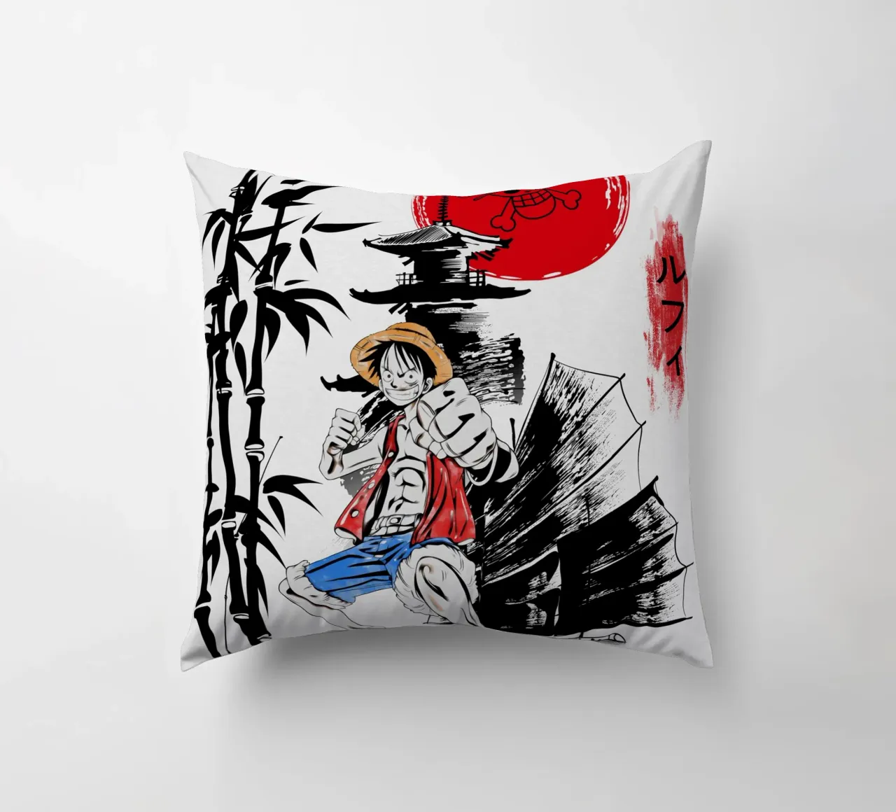 Monkey D Luffy cuscino da Neonartstudio