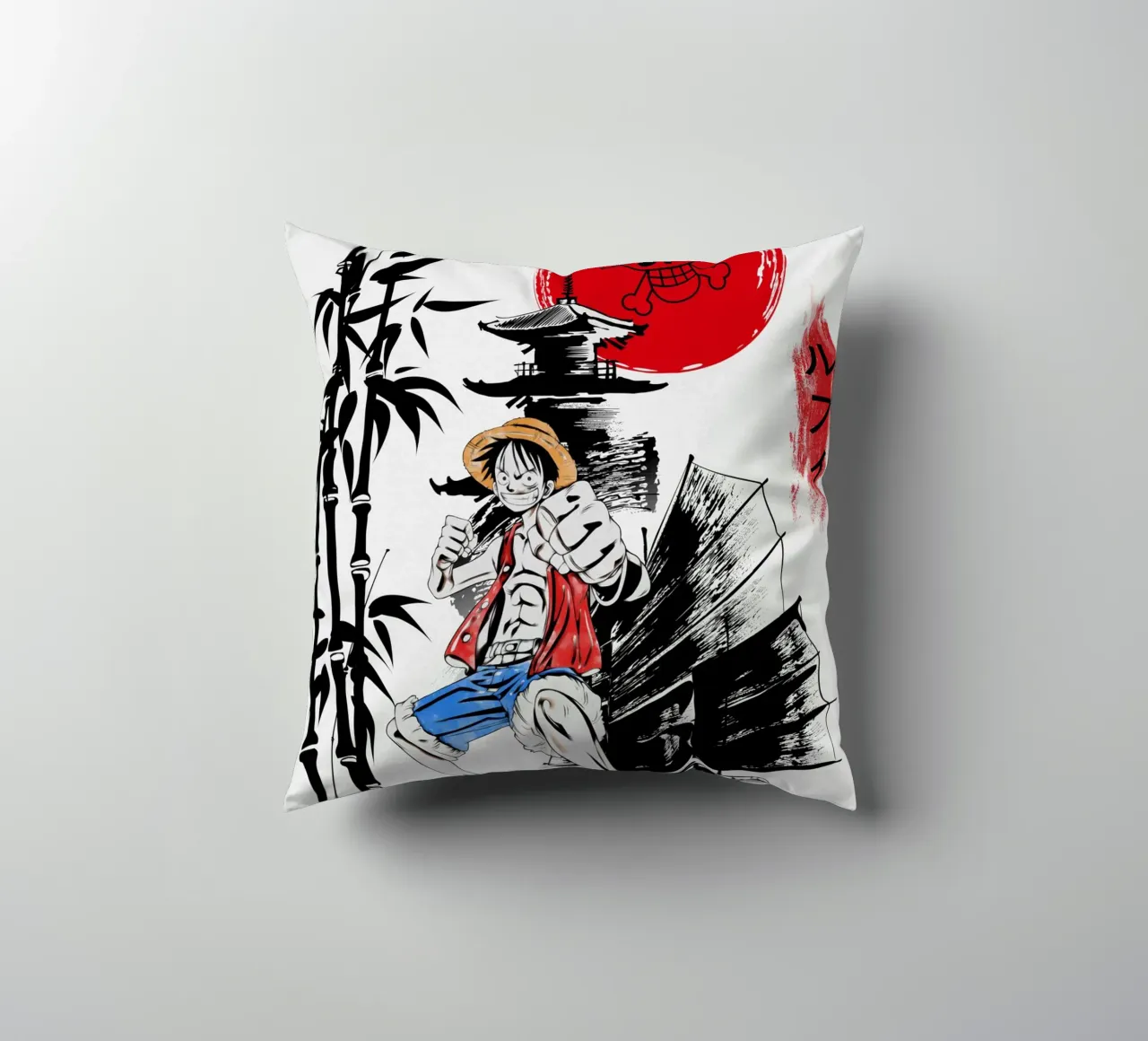 Monkey D Luffy cuscino da Neonartstudio
