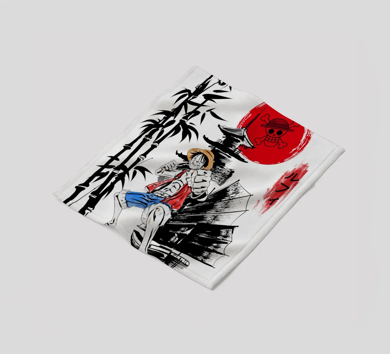 Monkey D Luffy coperta in pile da Neonartstudio