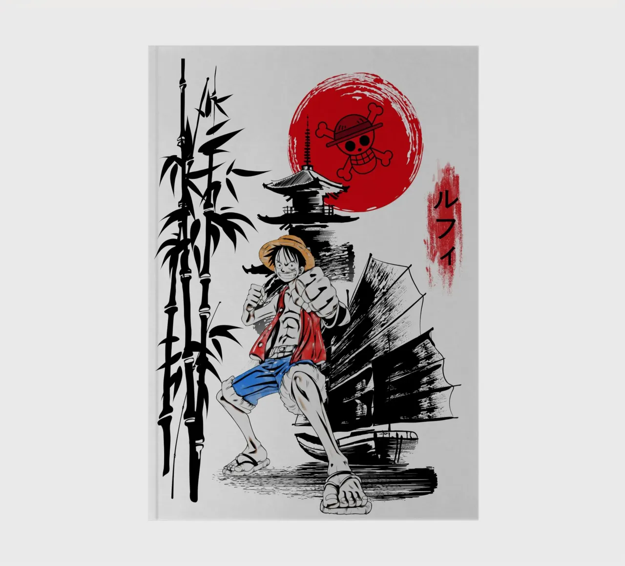 Monkey D Luffy notebook by Neonartstudio