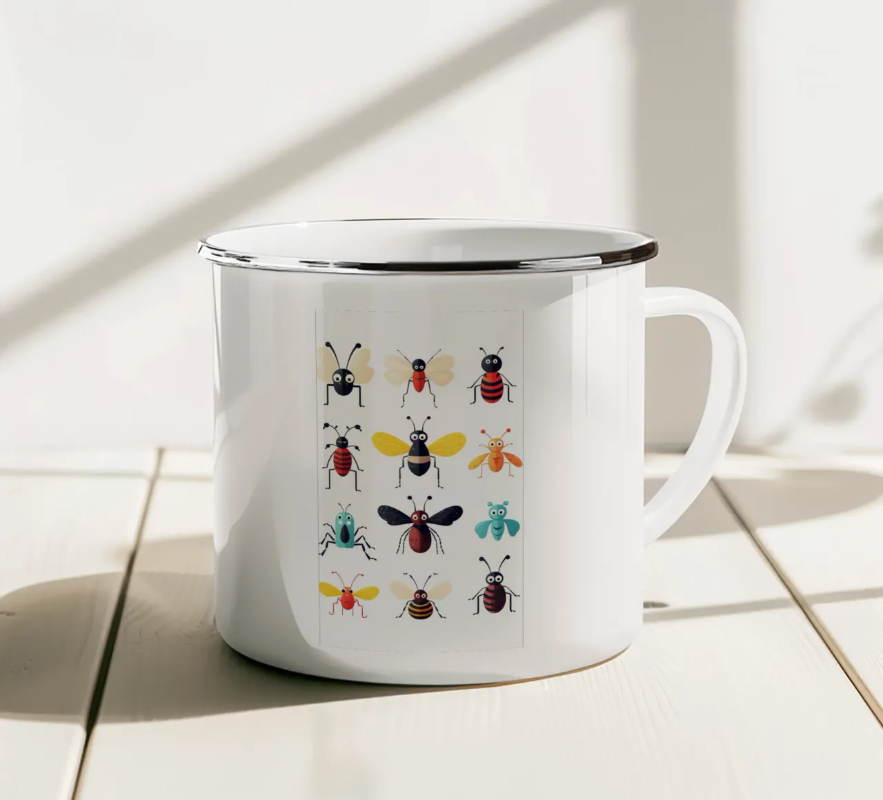Animali divertenti tazza in smalto da Art Digital Visuel