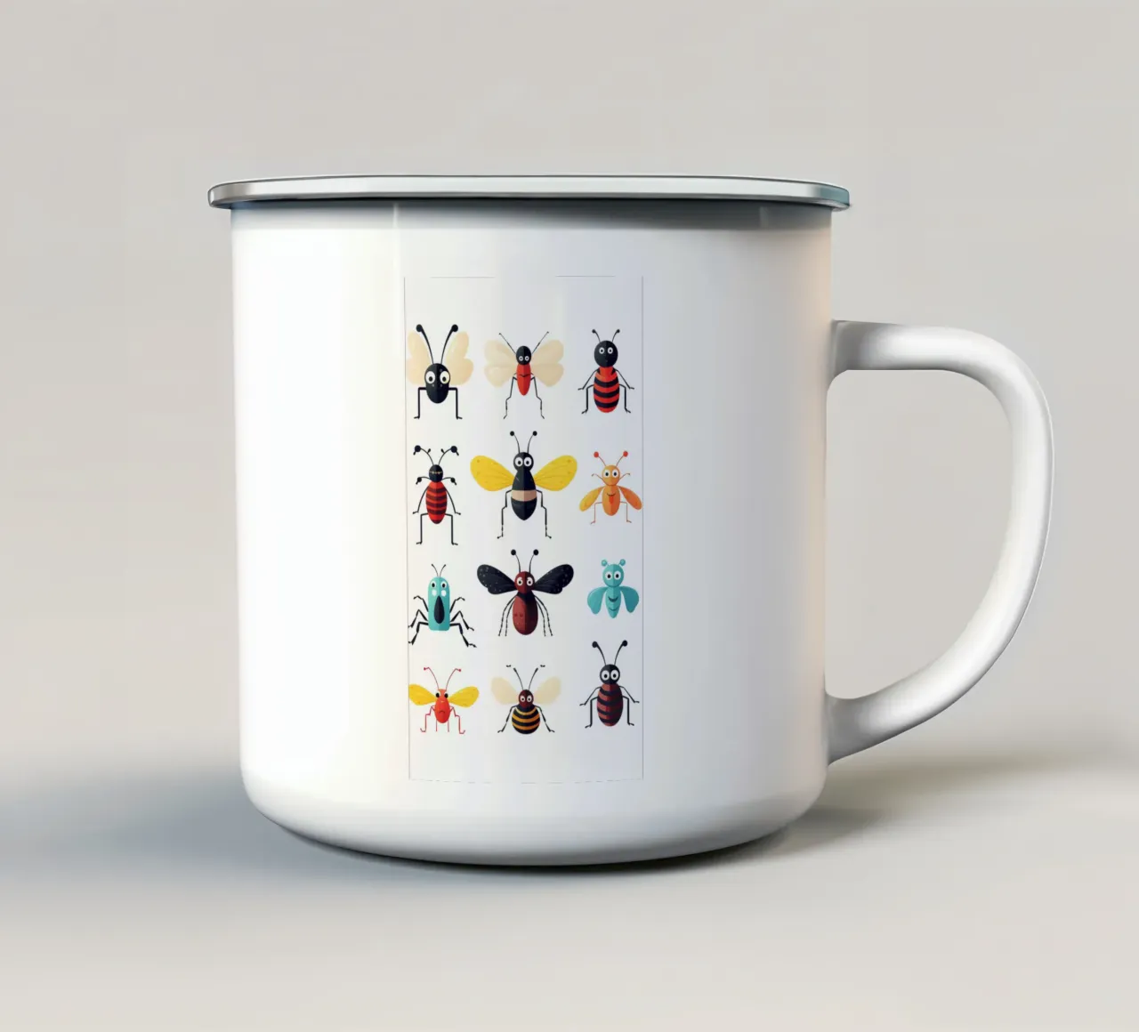 Animali divertenti tazza in smalto da Art Digital Visuel