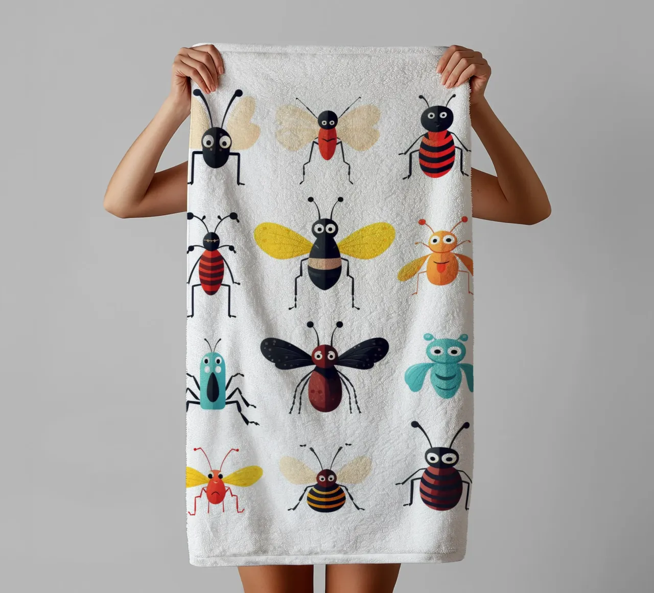 Leuke dieren badhanddoek van Art Digital Visuel