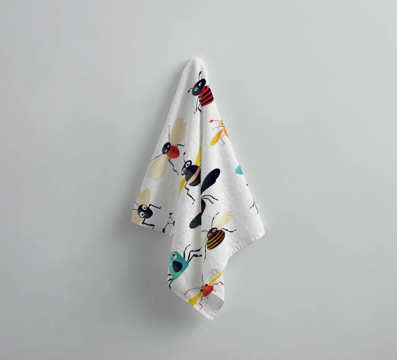 Leuke dieren badhanddoek van Art Digital Visuel