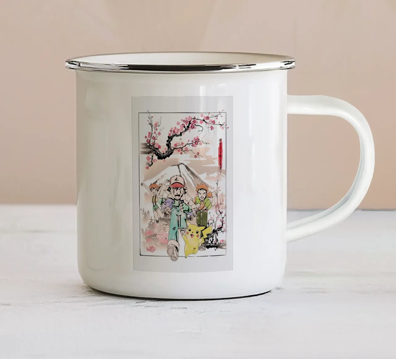 Pokemon tazza in smalto da Neonartstudio