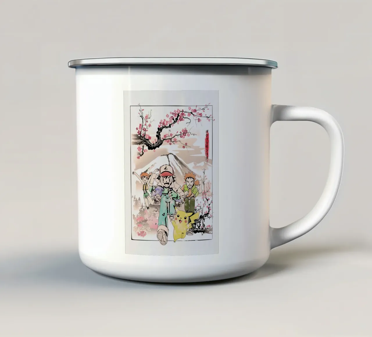 Pokemon tazza in smalto da Neonartstudio