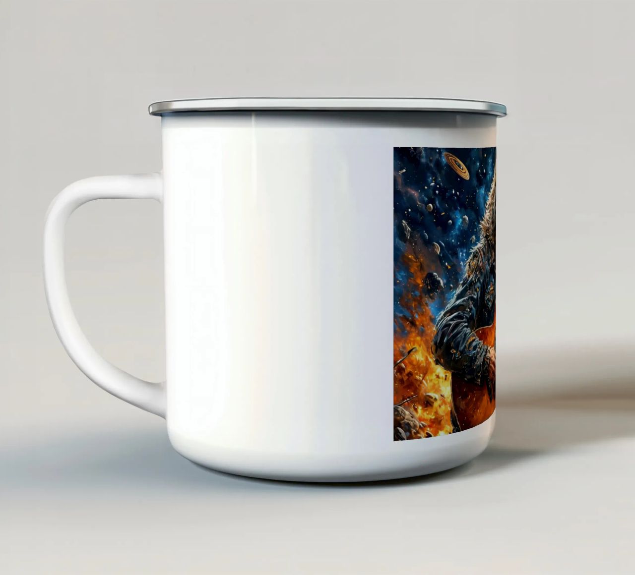 volpe del rock tazza in smalto da ARTVI-SHOP