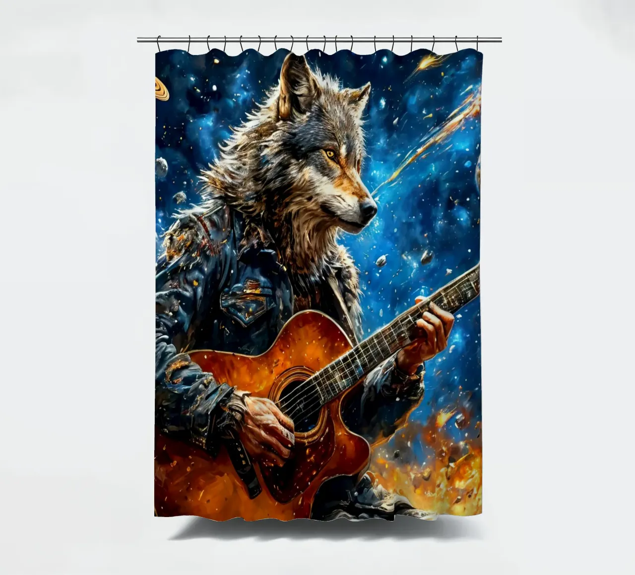 Steinfuchs Duschvorhang von 🎁 ARTVI-SHOP