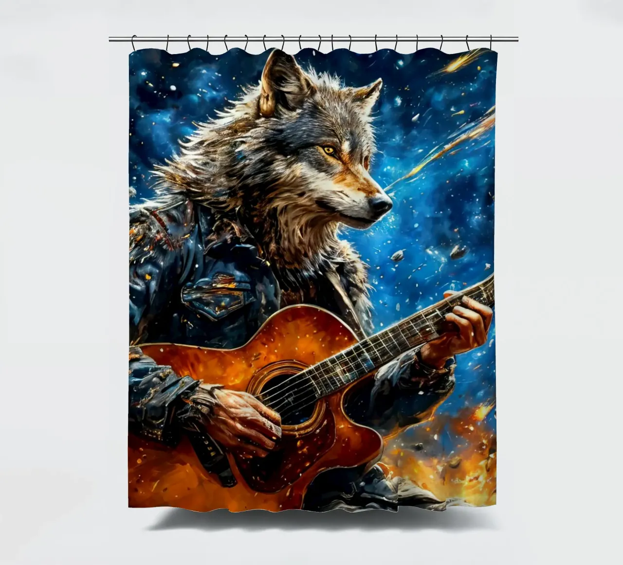 Steinfuchs Duschvorhang von 🎁 ARTVI-SHOP