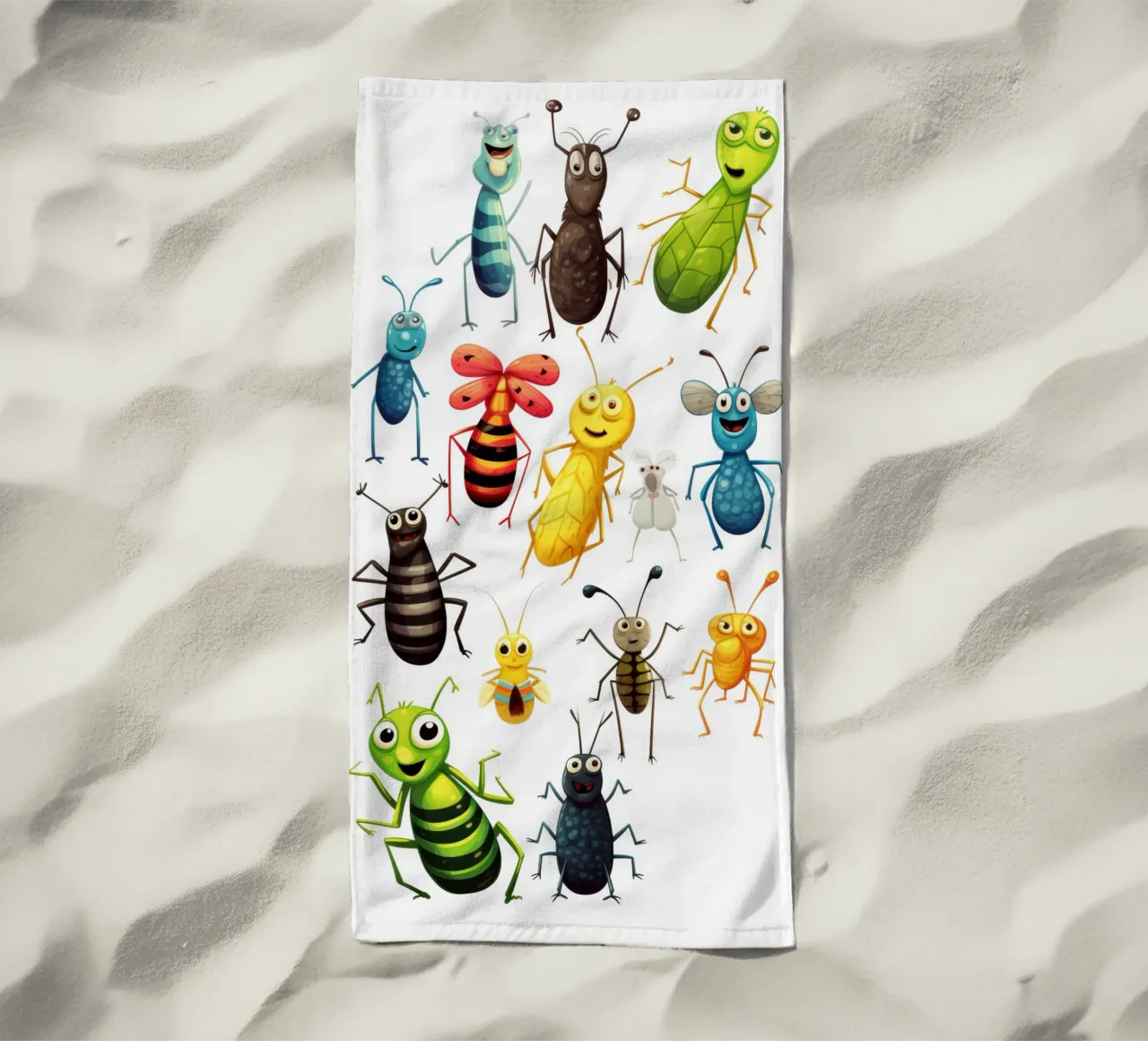 Fun animals beach towel by Art Digital Visuel