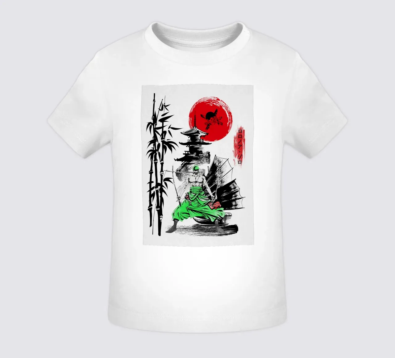 Roronoa Zoro maglietta neonato da Neonartstudio