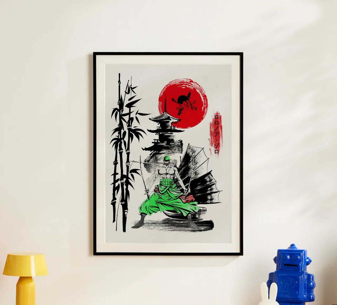 Roronoa Zoro carta hahnemühle da Neonartstudio