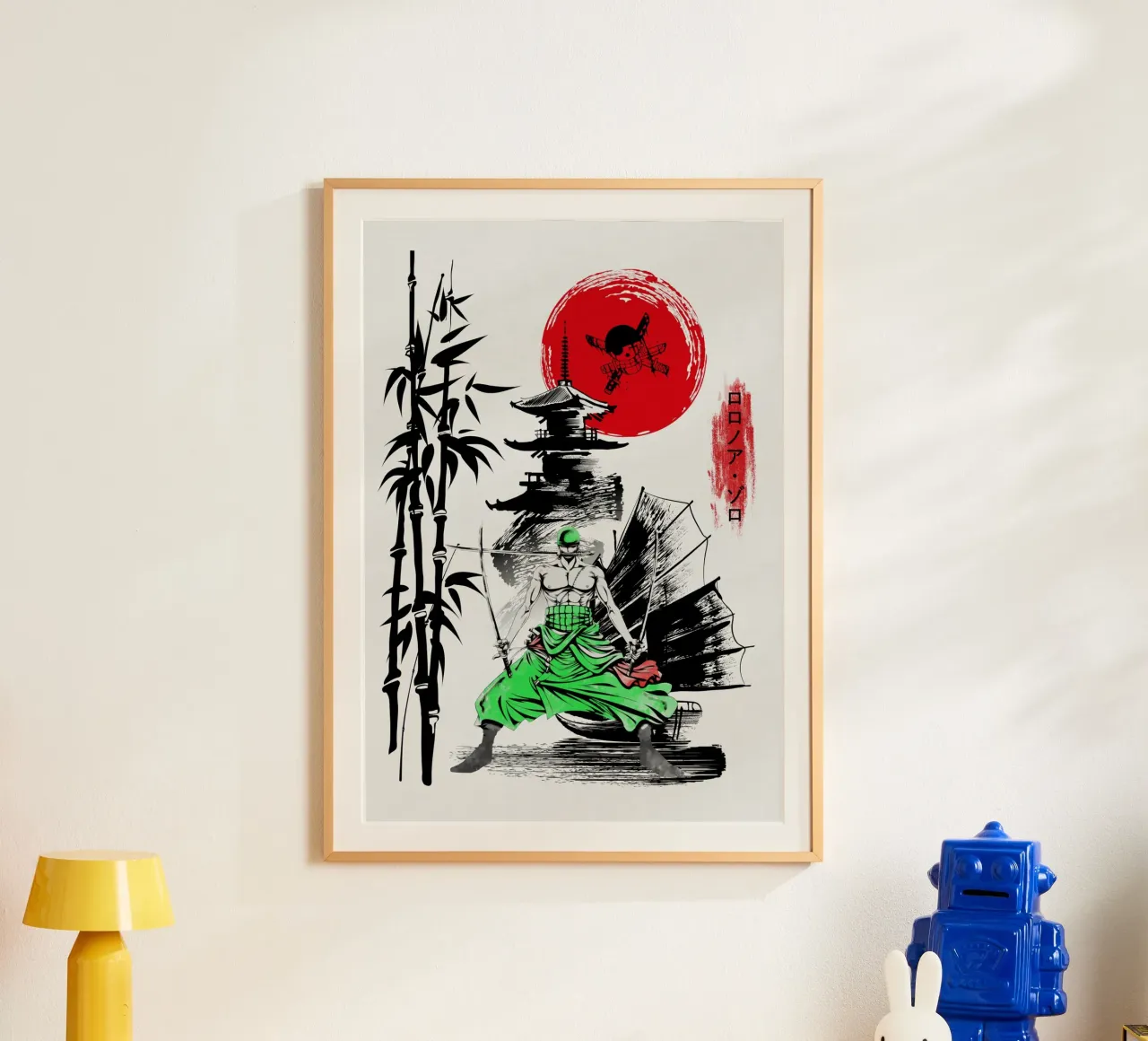 Roronoa Zoro carta hahnemühle da Neonartstudio