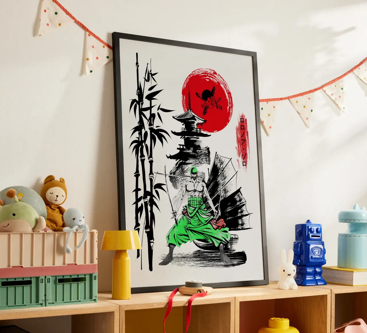 Roronoa Zoro carta hahnemühle da Neonartstudio