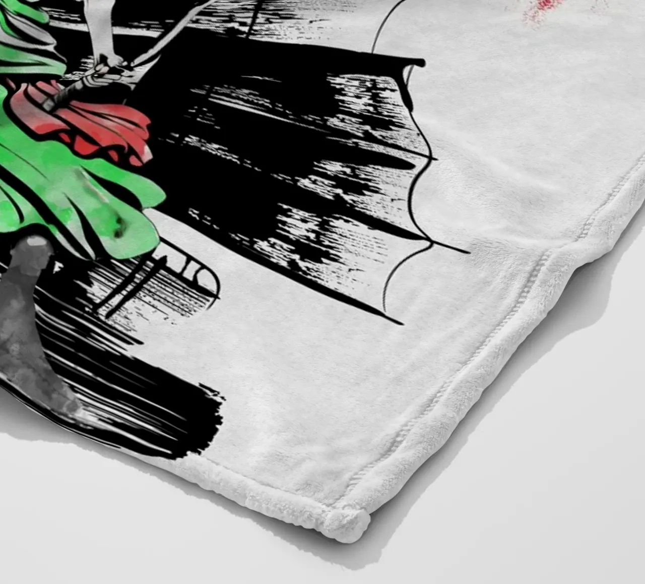 Roronoa Zoro coperta in pile da Neonartstudio