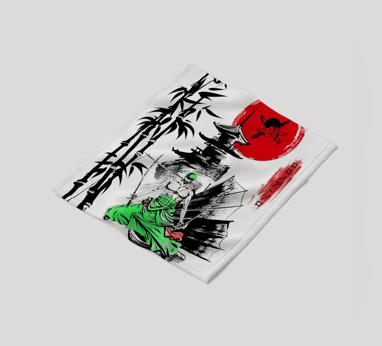 Roronoa Zoro coperta in pile da Neonartstudio