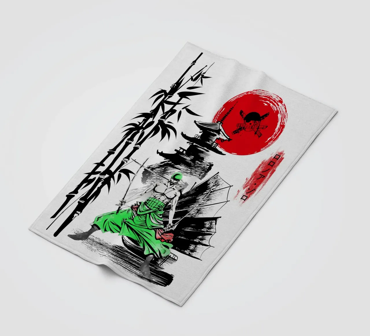 Roronoa Zoro coperta in pile da Neonartstudio