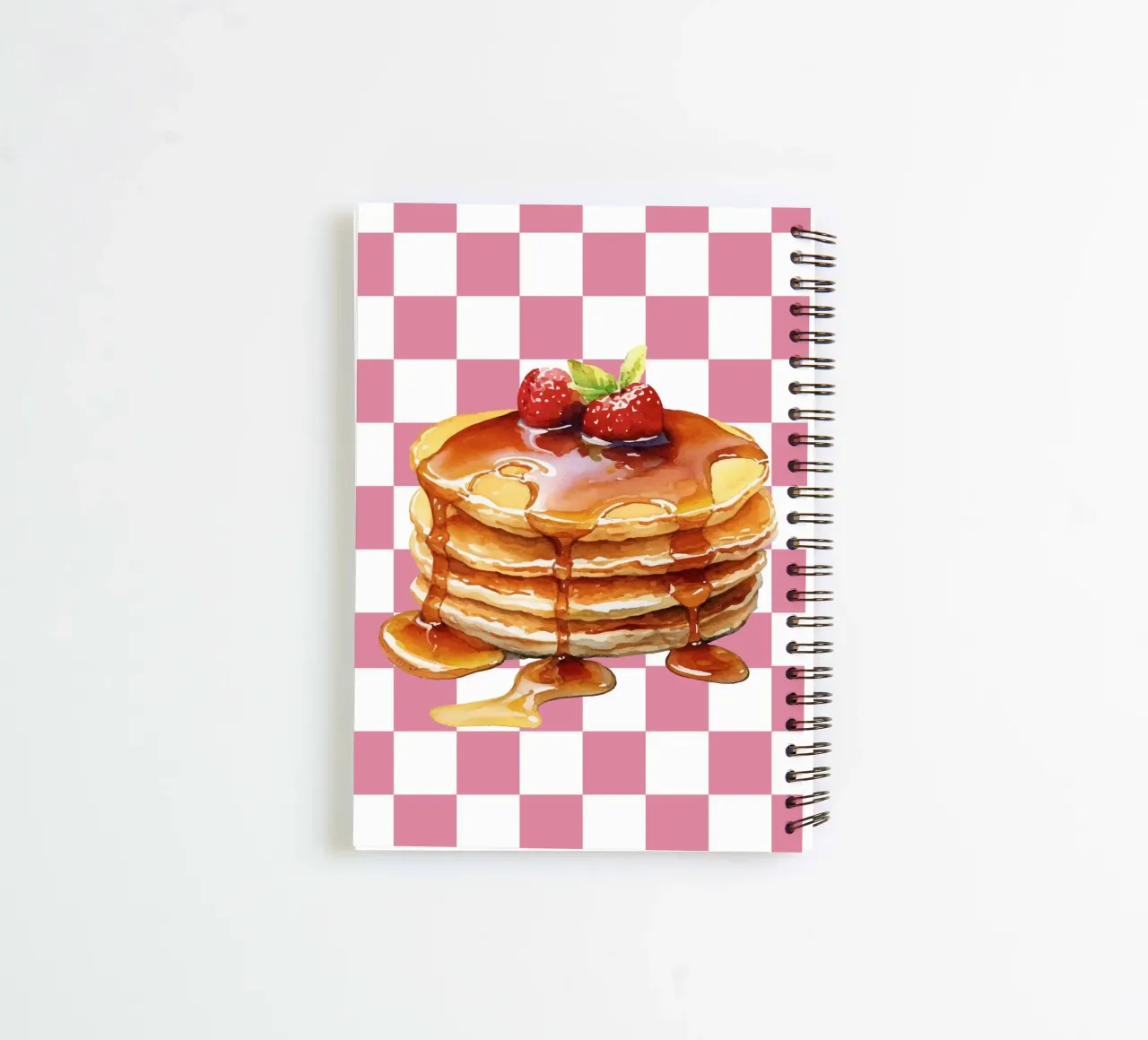 stack of pancakes spiral notebook by ramosashop