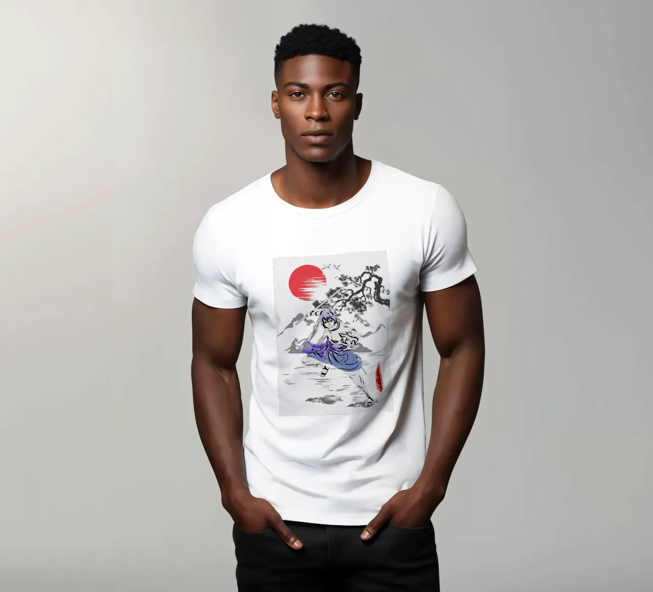 Uchiha Sasuke t-shirt da Neonartstudio