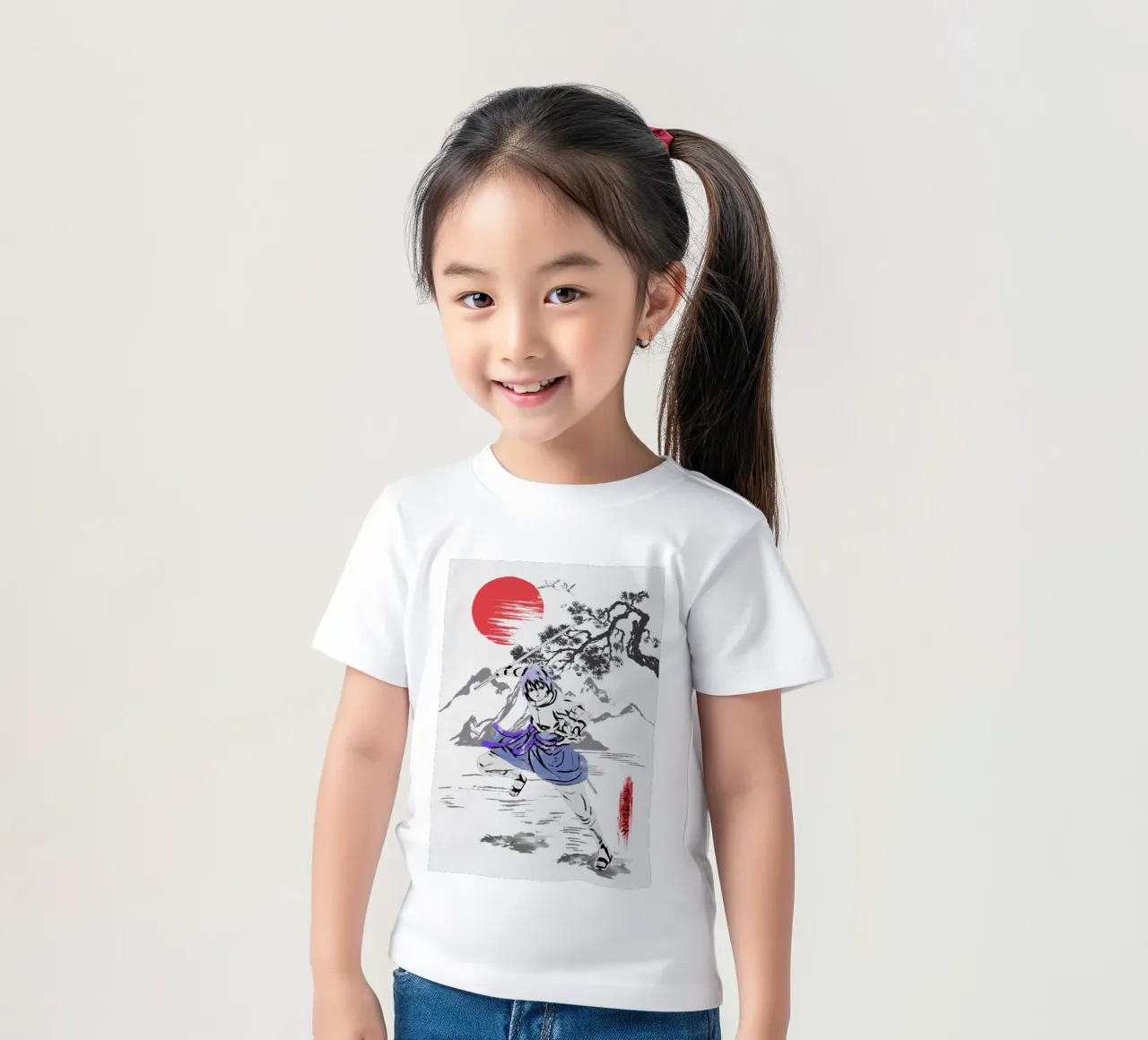 Uchiha Sasuke t-shirt bambini da Neonartstudio