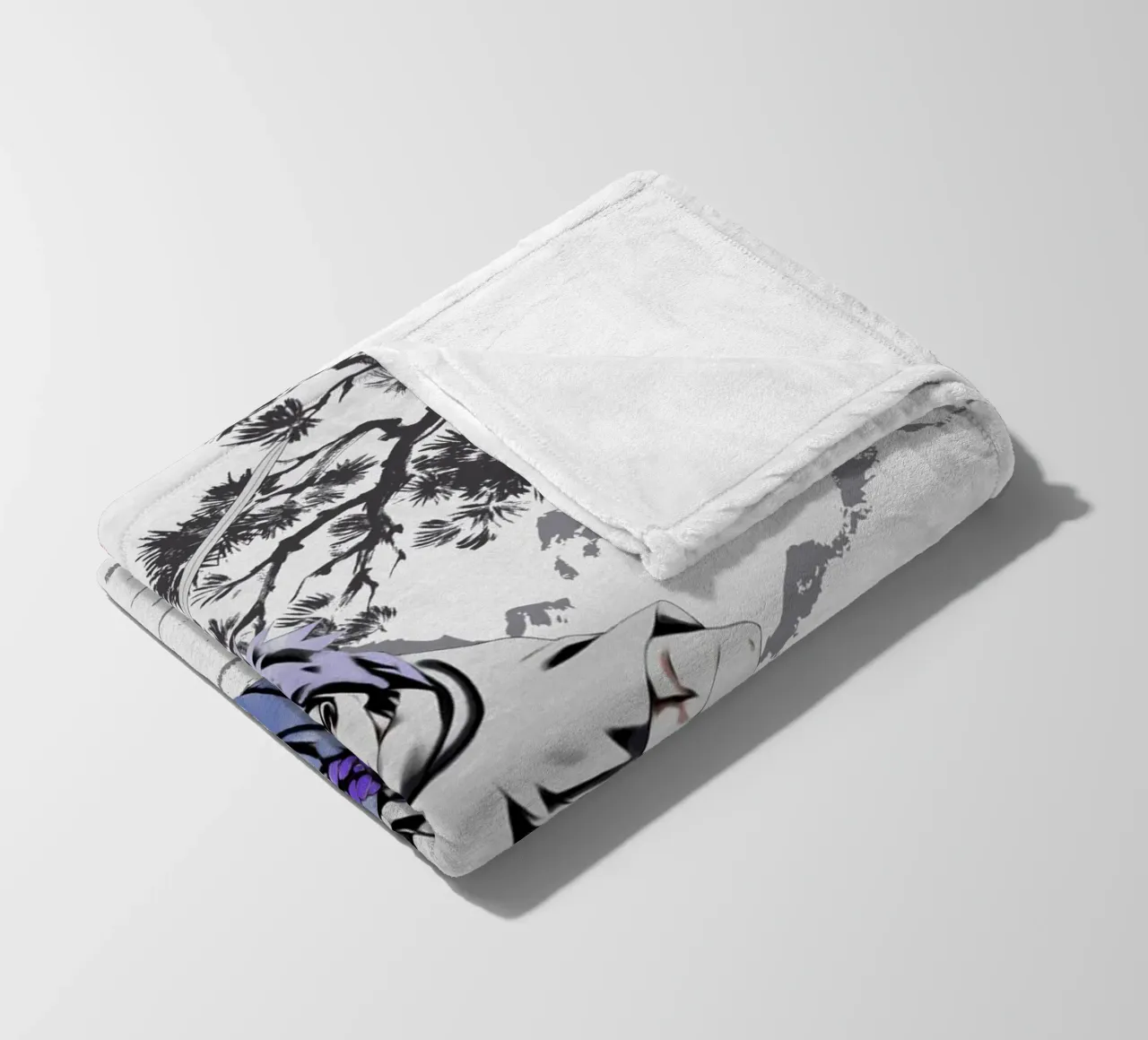 Uchiha Sasuke coperta in pile da Neonartstudio