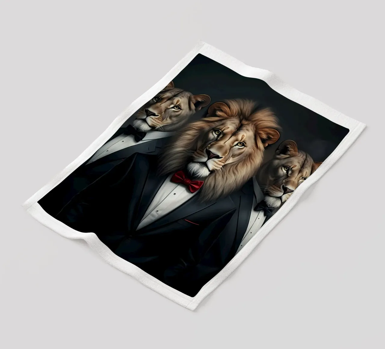 DE LEEUWENKONING fleecedeken van Art Digital Visuel