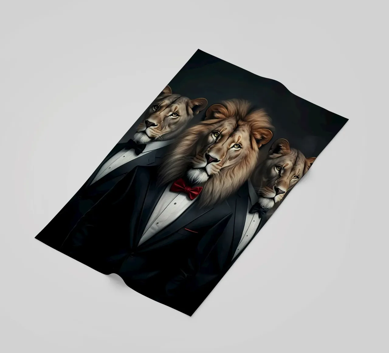 DE LEEUWENKONING strandhanddoek van Art Digital Visuel