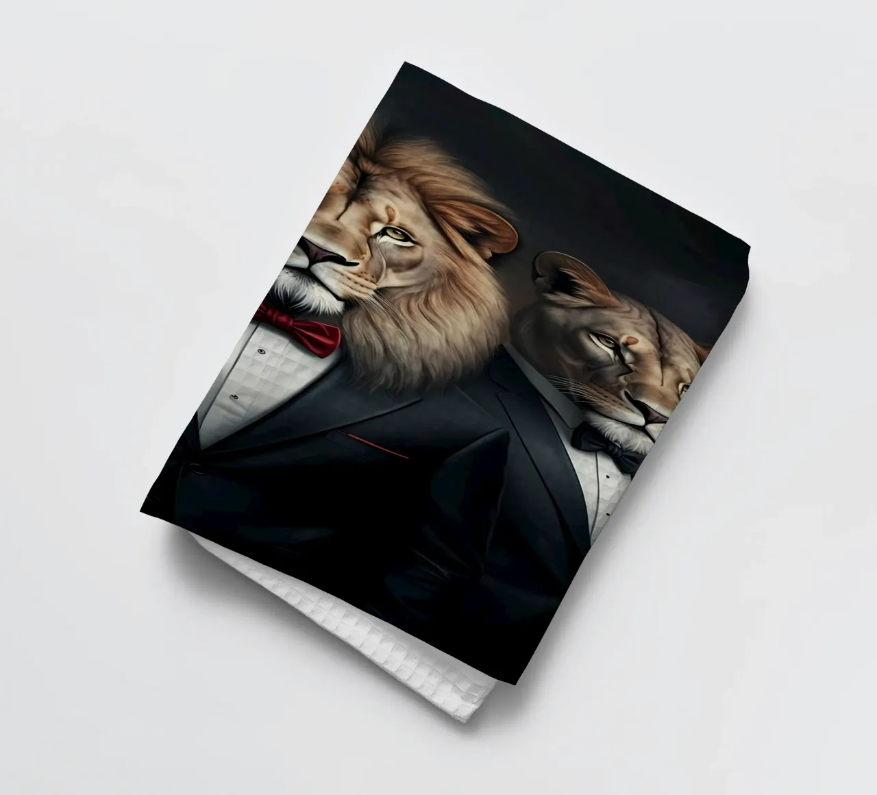 DE LEEUWENKONING theedoek van Art Digital Visuel