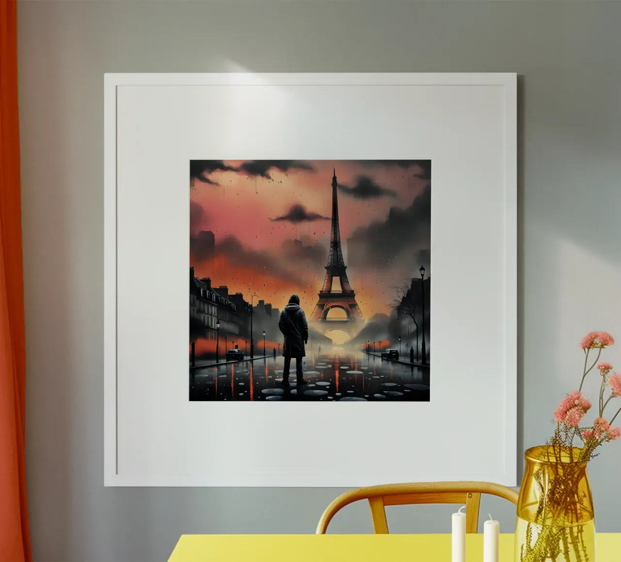 PARIGI, LA MAGNIFICA poster con telaio in plastica da Art Digital Visuel