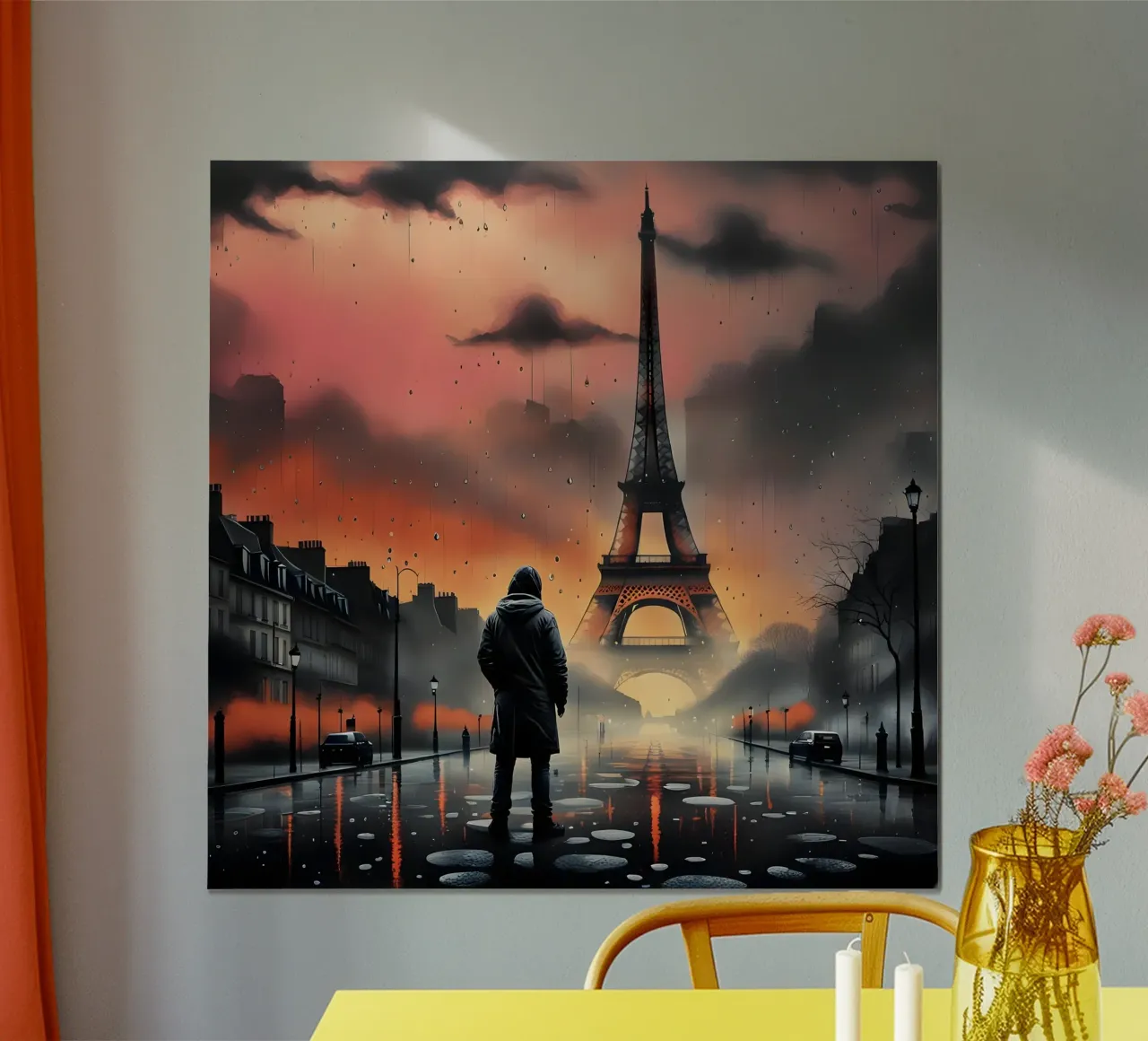 PARIGI, LA MAGNIFICA poster con telaio in plastica da Art Digital Visuel