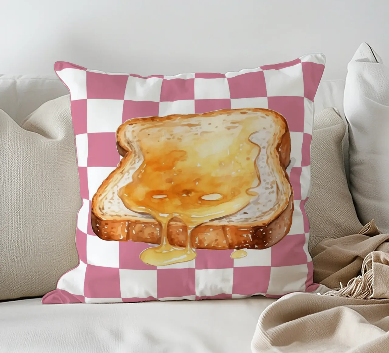 slice of toast cuscino da ramosashop