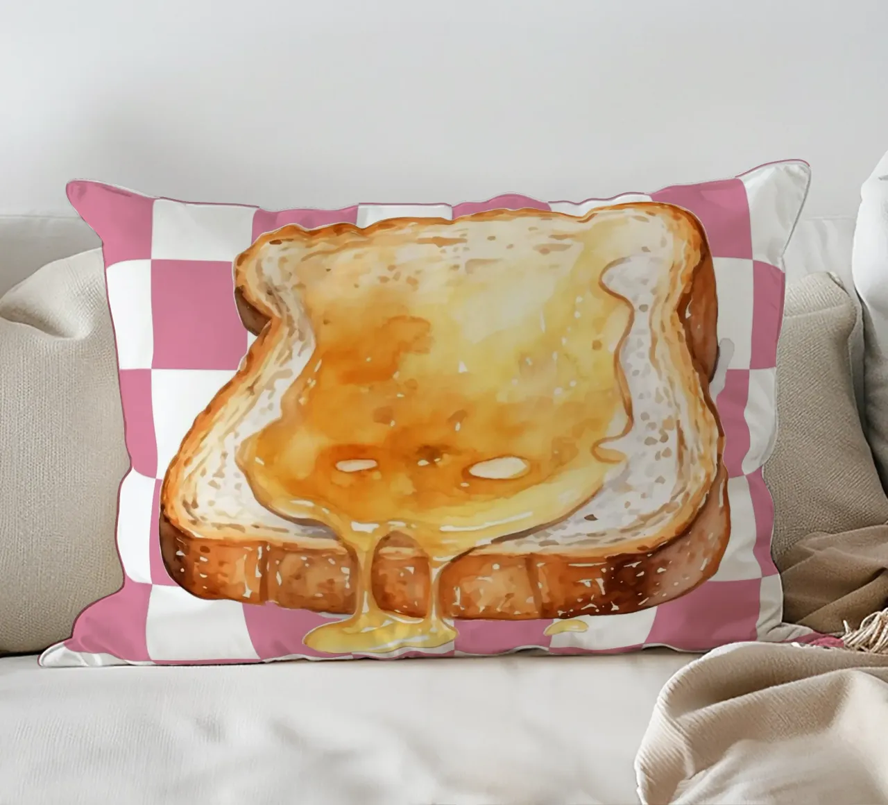 slice of toast cuscino da ramosashop